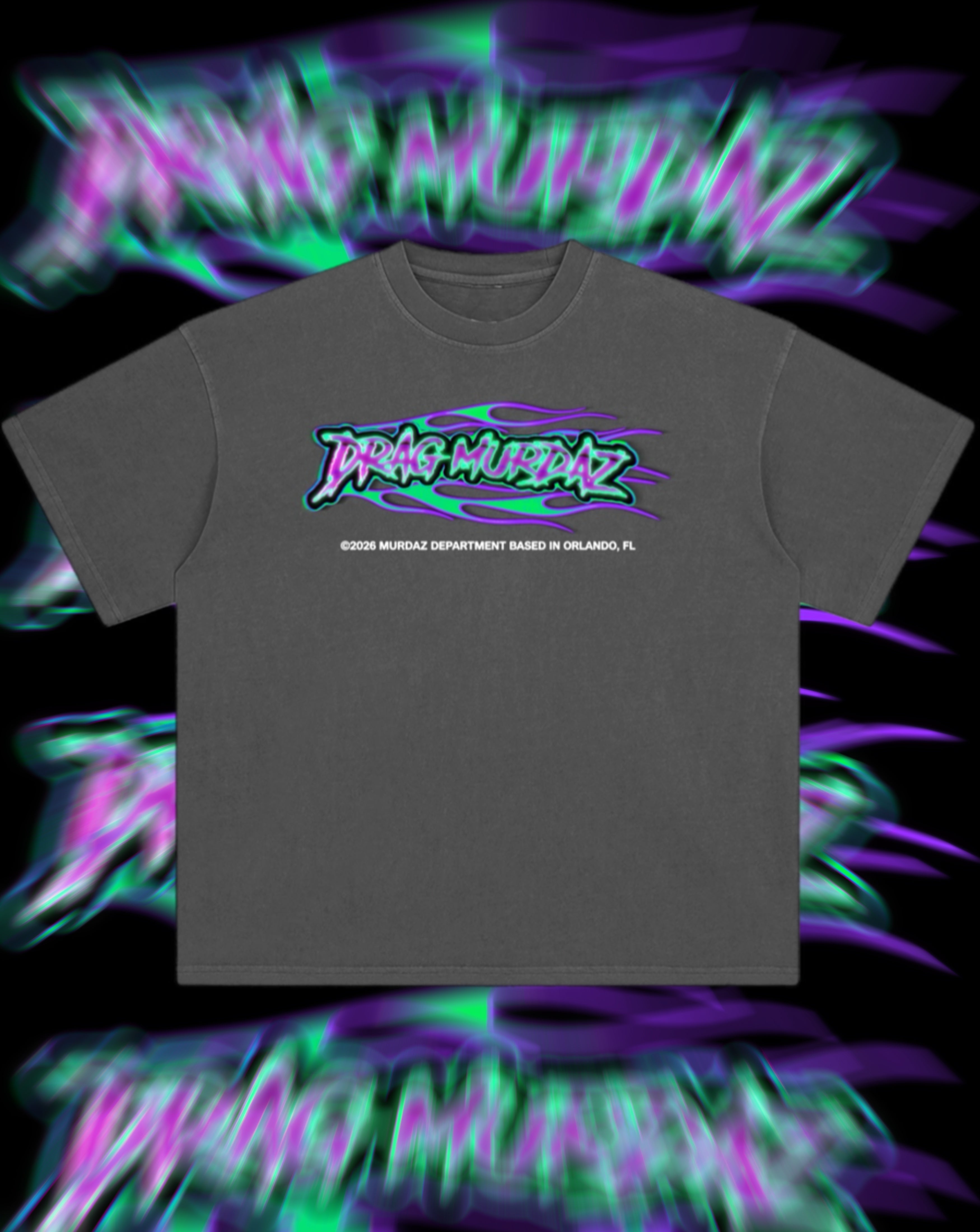 Cyber Flame Washed Tee