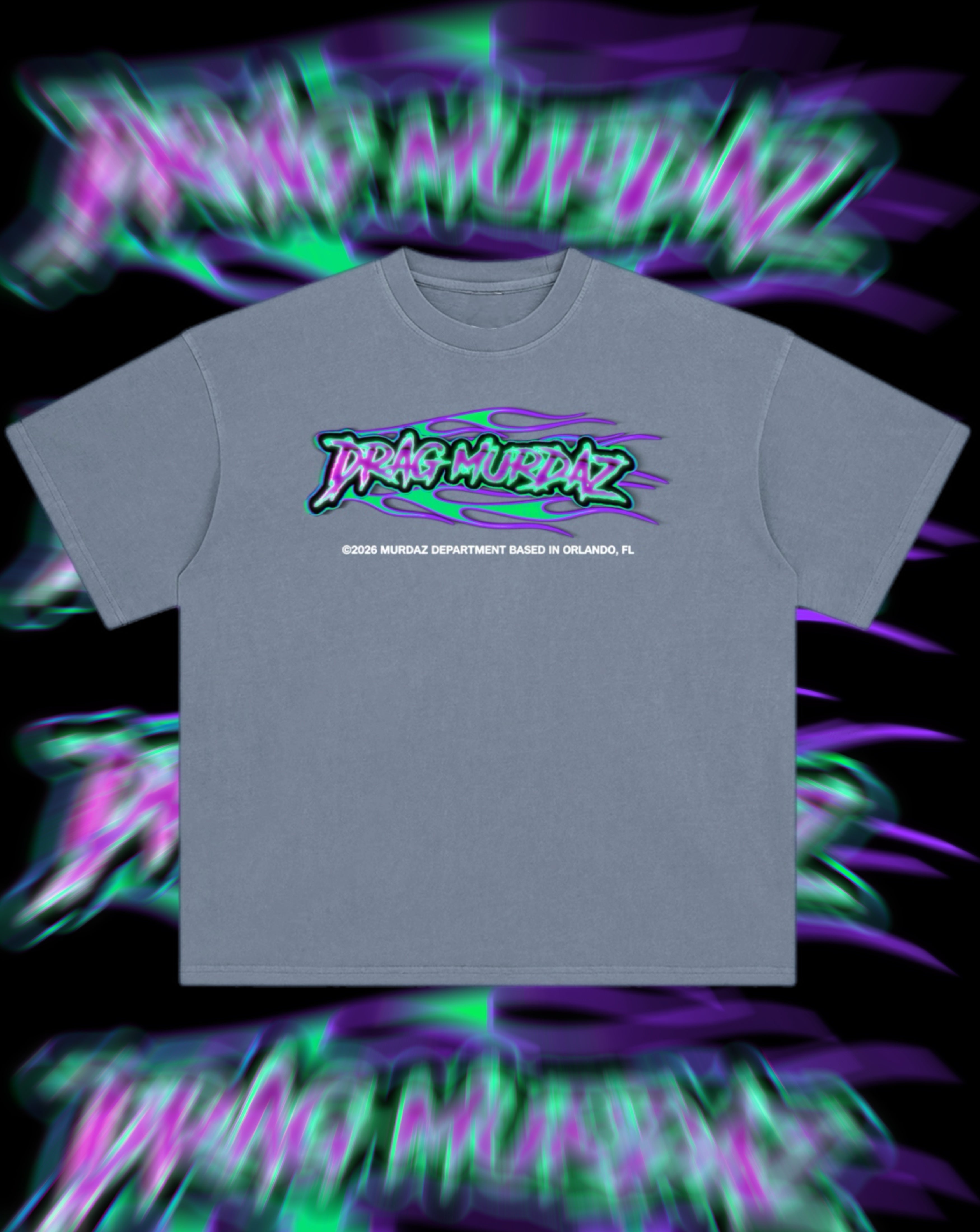 Cyber Flame Washed Tee