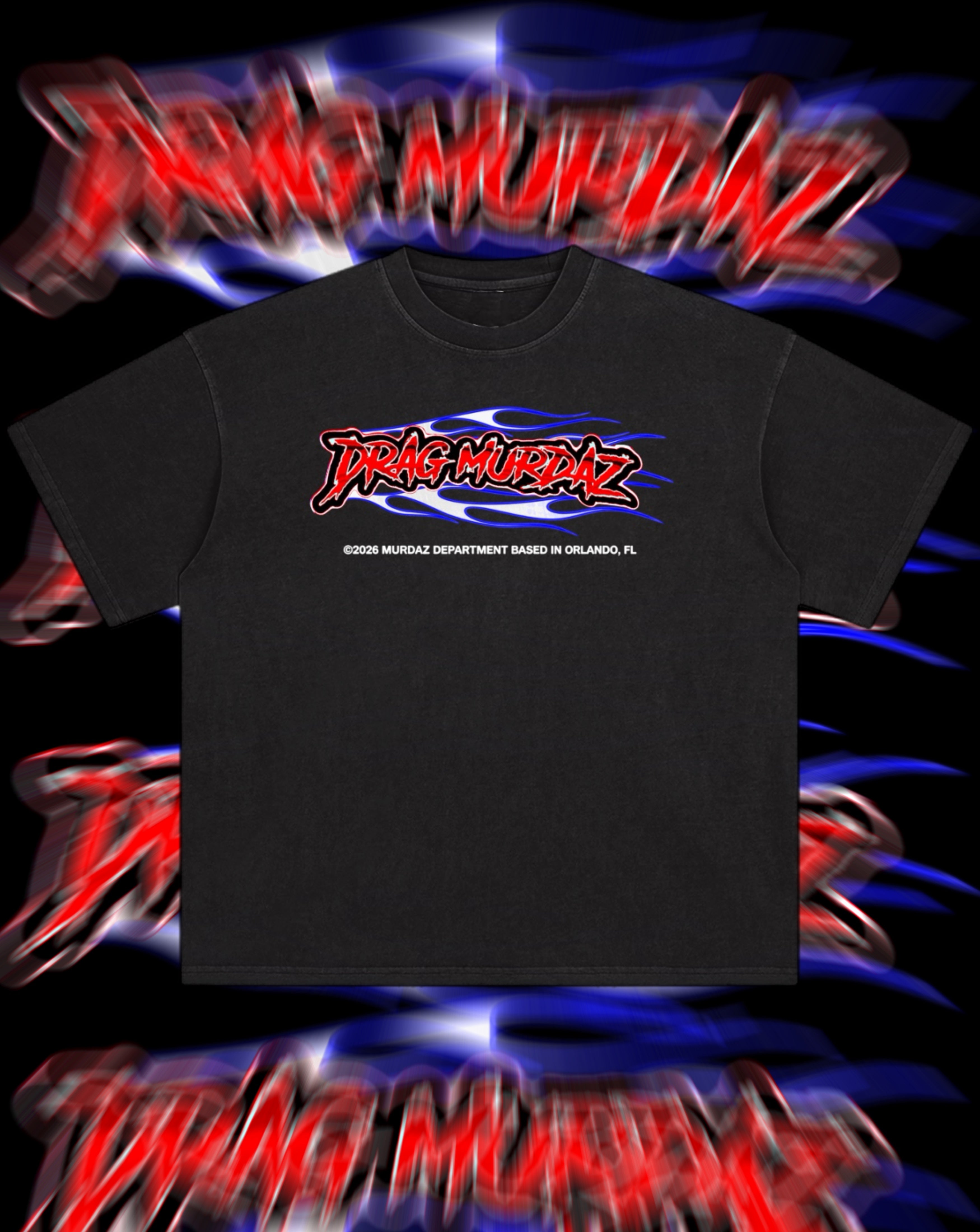 Outlaw Flame Washed Tee